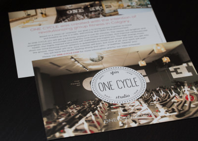 Flyer Design for One Cycle Spin Studio