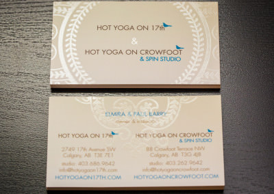Business Cards Design for Hot Yoga on 17th