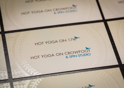 Business Cards Design for Hot Yoga on 17th